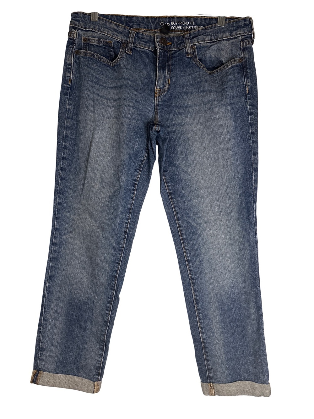 GAP Boyfriend Jeans in Medium Blue Denim, size 10